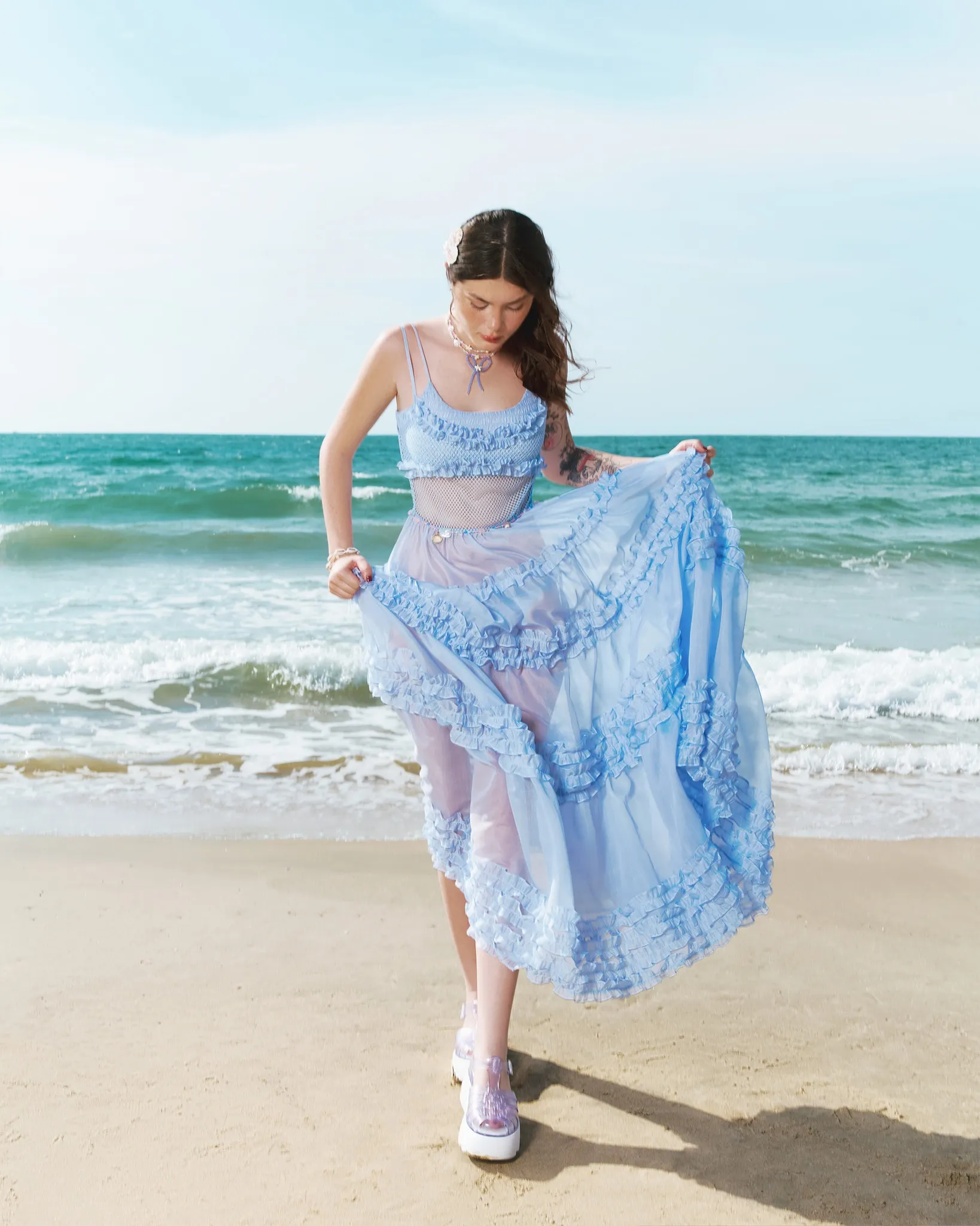 phong cách mermaid core mùa Hè