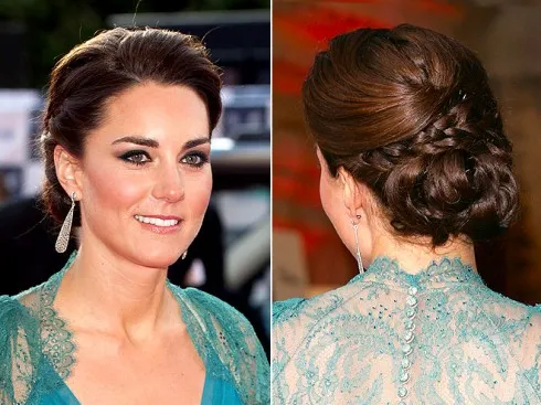 Các cô gái có thể ứng dụng kiểu tóc này khi dự tiệc Kiểu tóc đẹp của công nương Kate Middleton - tóc búi