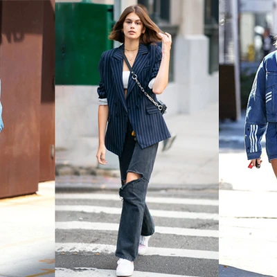 gigi hadid kaia gerber hailey bieber phối đồ với denim