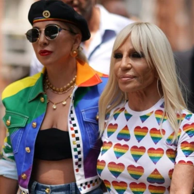 Lady Gaga và NTK Donatella Versace