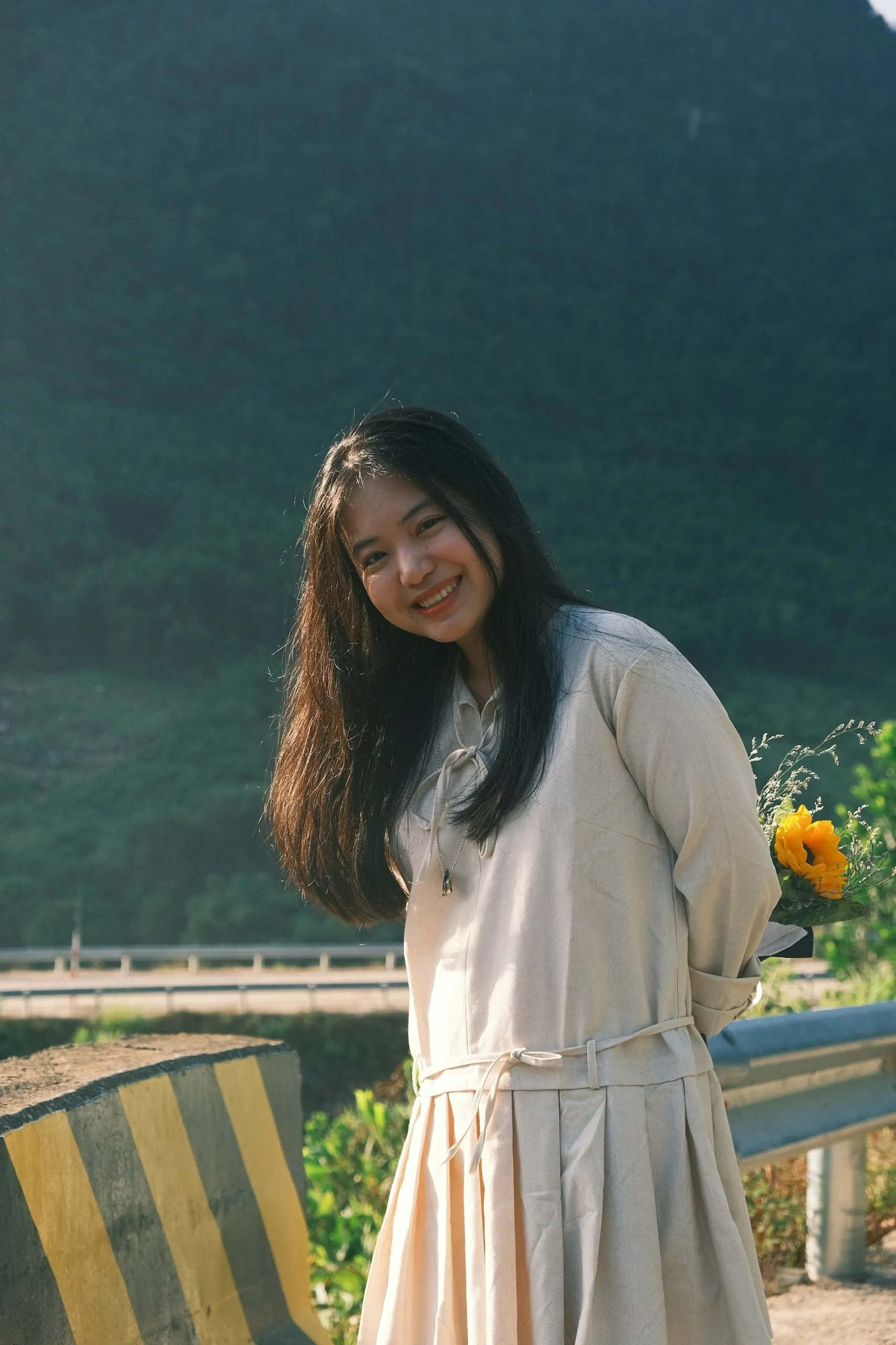 cô gái mỉm cười