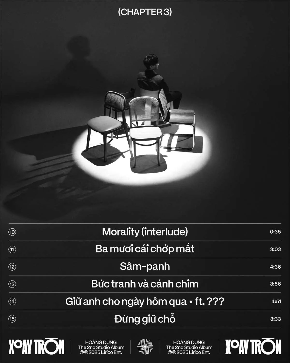 Hoàng Dũng - Xoay Tròn Tracklist Chapter 3