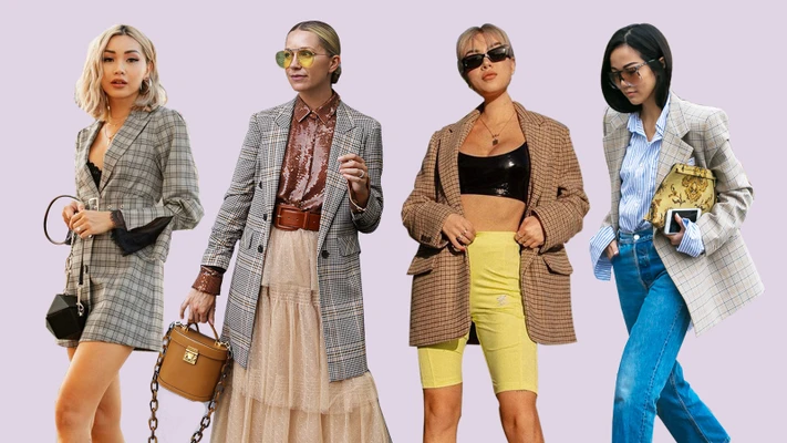 Cô nàng công sở có bao nhiêu cách mặc đẹp với áo blazer kẻ ô?