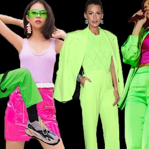 Điểm tô màu xanh neon cho tủ đồ mùa Thu bớt nhàm chán