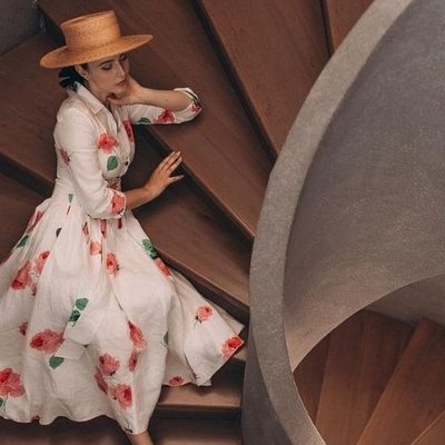 đầm hoa Vintage