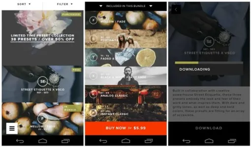 Ứng dụng sửa ảnh đẹp VSCO