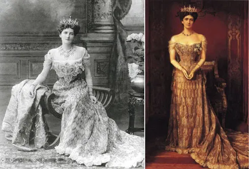 Nam tước phu nhân Mary Curzon mặc một trong những bộ trang phục thành danh nhất của Worth