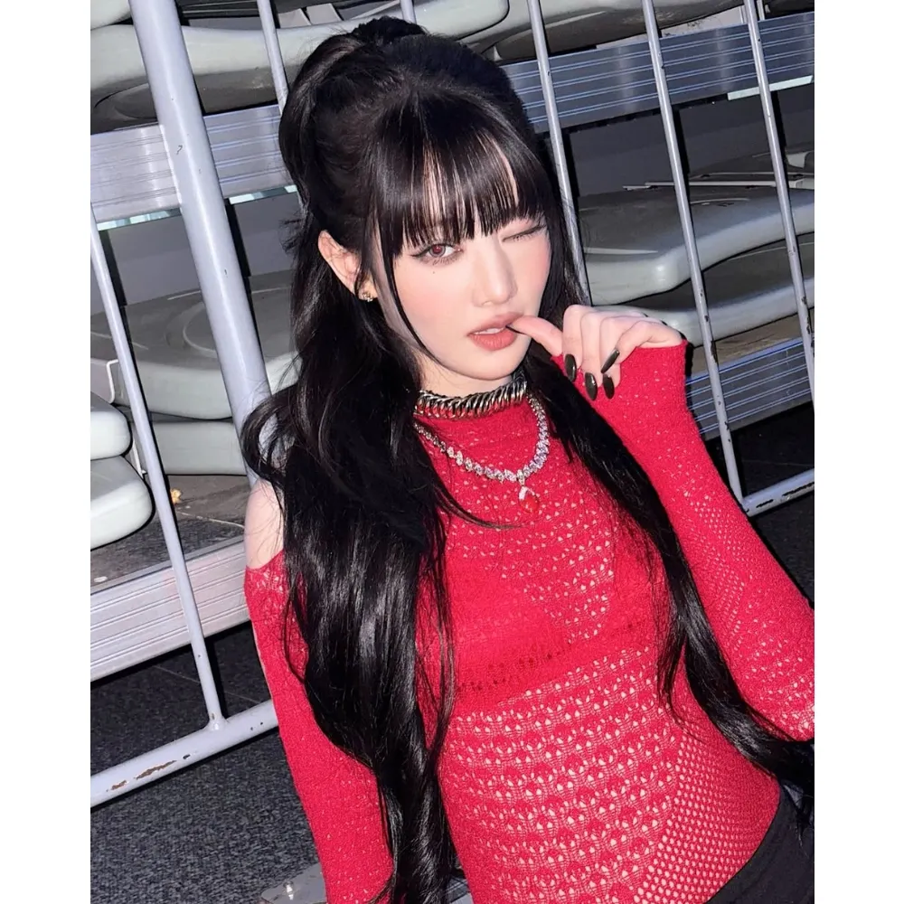 Minnie (G)I-DLE tạo dáng tại hậu trường biểu diễn concert - gợi ý makeup đi concert