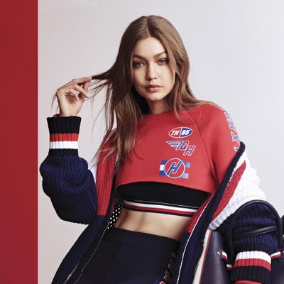 gigi hadid trong chiến dịch tommy hilfiger 2018 theo phong cách thời trang athleisure