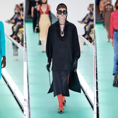 thiết kế ứng dụng cao dành cho nữ trong bộ sưu tập gucci xuân hè 2020