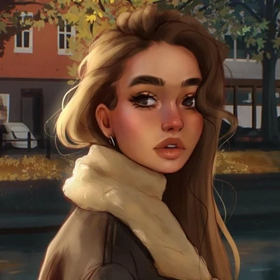 cô gái mặc áo lông đứng trước hồ nước