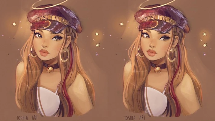 2 cô gái trang điểm cá tính