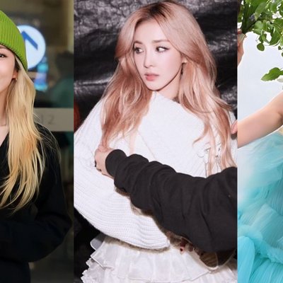dara 2ne1 với mái tóc sáng màu