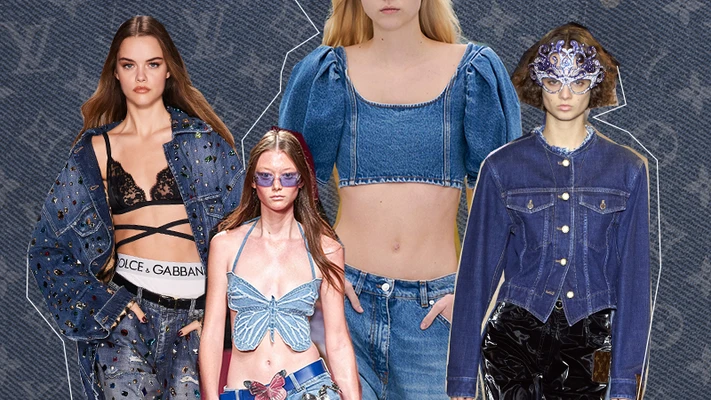 xu hướng denim xuân hè