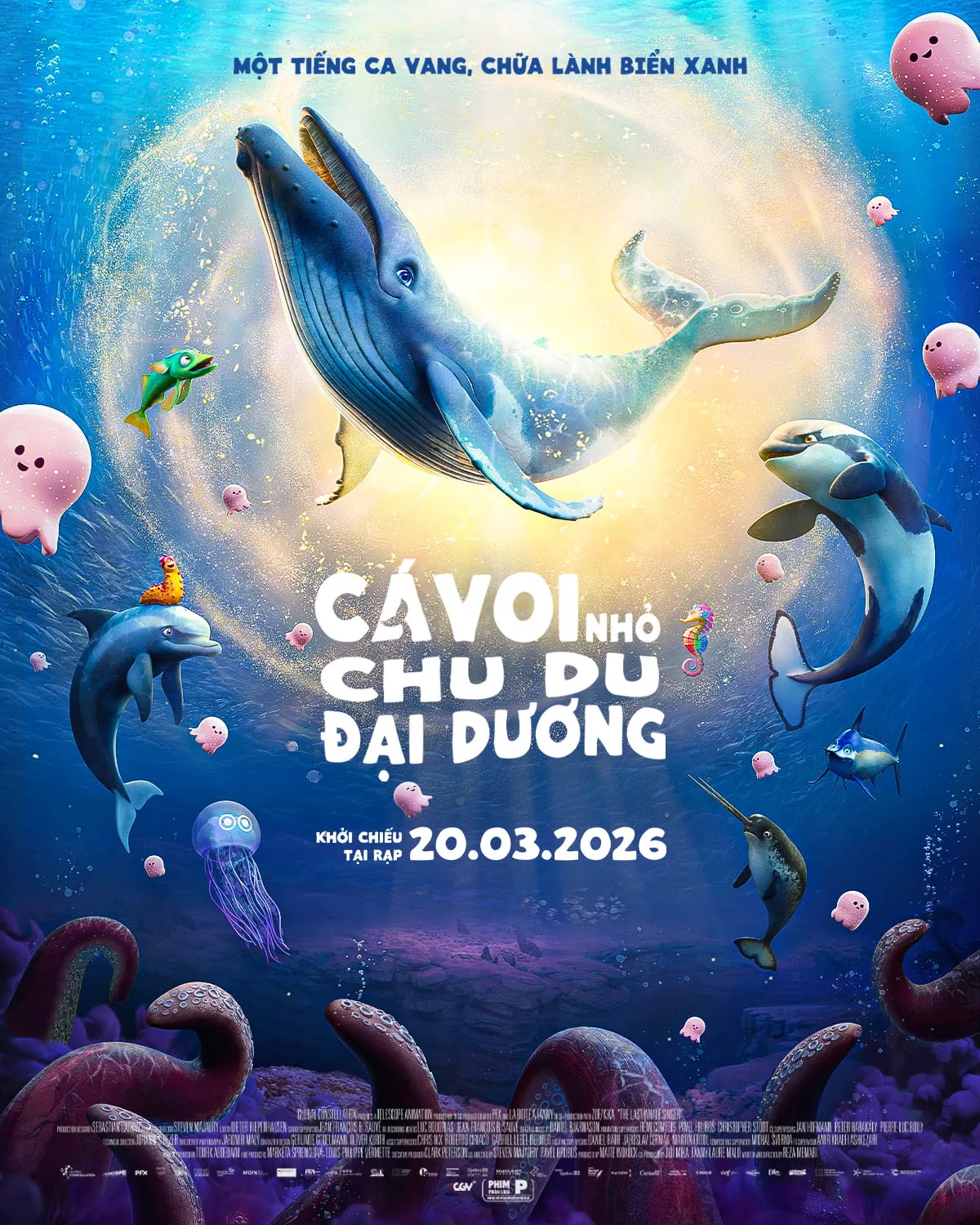 Phim hoạt hình Cá Voi Nhỏ Chu Du Đại Dương ra rạp tháng 3.