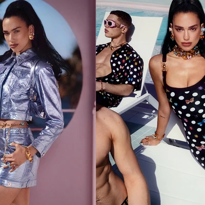dua lipa versace