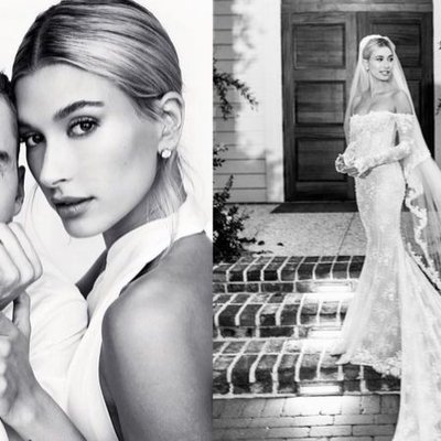 váy cưới của Hailey Bieber đám cưới của Justin Bieber