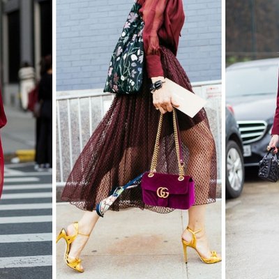 Trang phục dự tiệc: Diện sắc đỏ burgundy quyến rũ như ly rượu vang