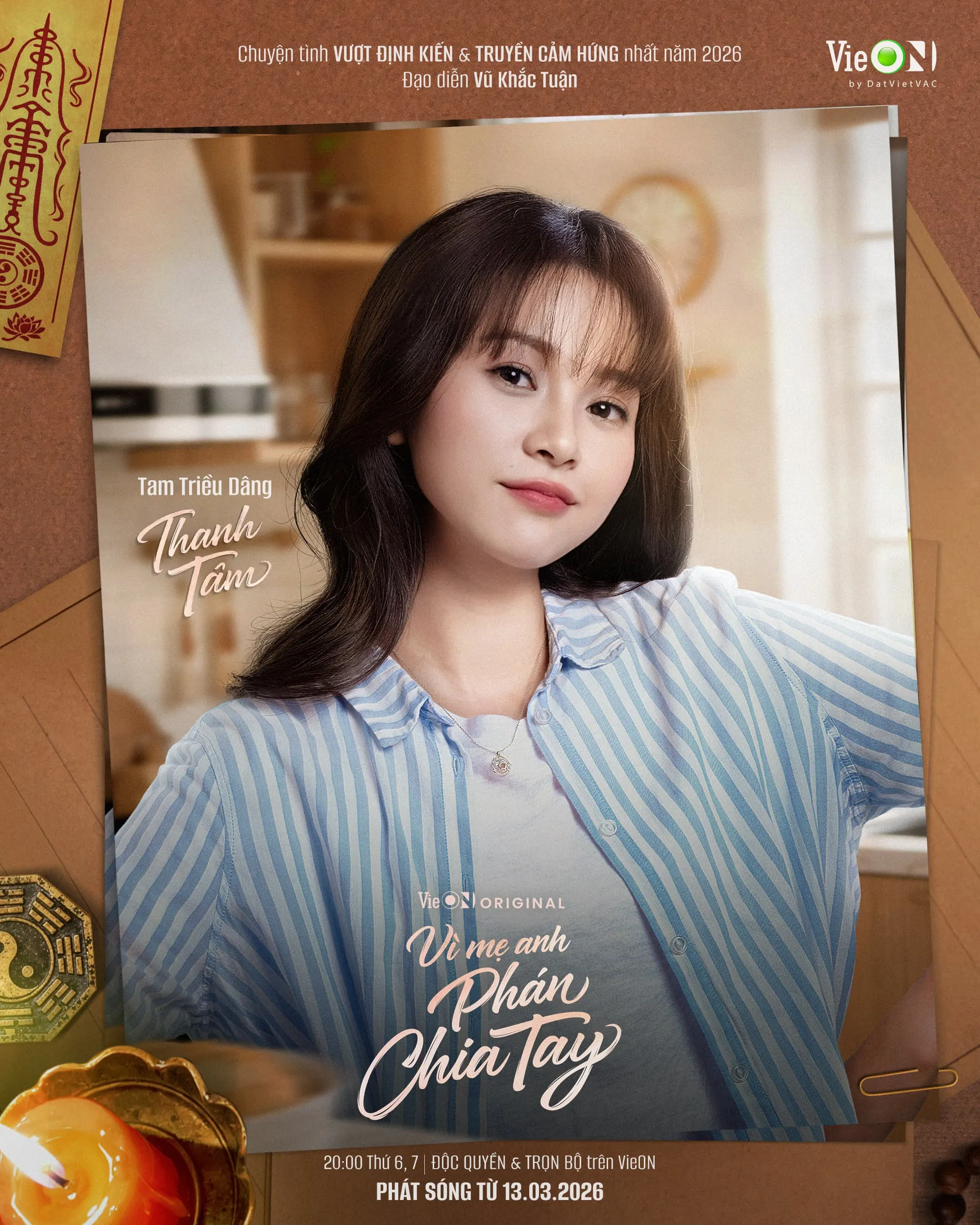 Tam Triều Dâng trong phim Vì Mẹ Anh Phán Chia Tay.