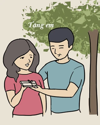 Bo tranh tinh yeu thu vi