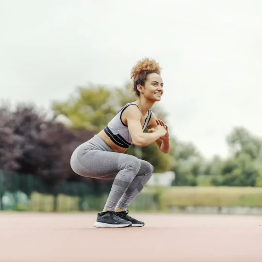 Squat một nửa giảm áp lực lên đầu gối