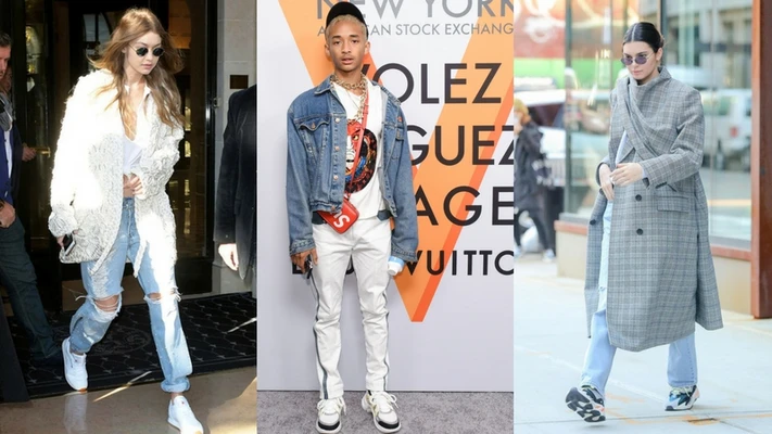 Những ngôi sao thời thượng là tín đồ mến mộ của những đôi giày ugly sneakers