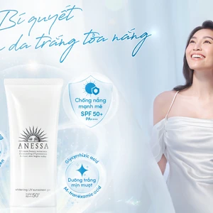 Gel chống nắng dưỡng trắng Anessa Whitening UV Sunscreen Gel - bí quyết cho làn da trắng tỏa sáng.