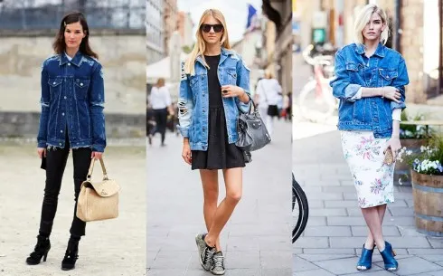 6 cách phối đồ với áo khoác denim - elle Vietnam 01