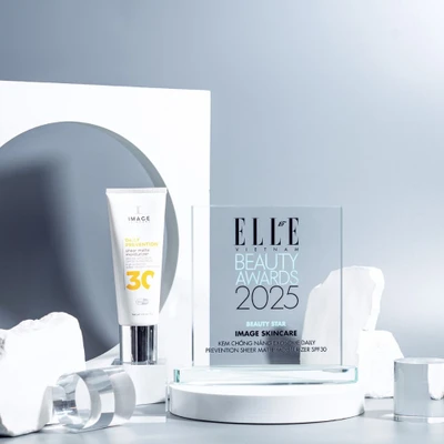 Kem chống nắng exosome của Image Skincare đạt giải Beauty Star – Kem chống nắng tốt nhất năm 2024 tại ELLE Beauty Awards 2025