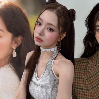 ba cô gái trang điểm má hồng
