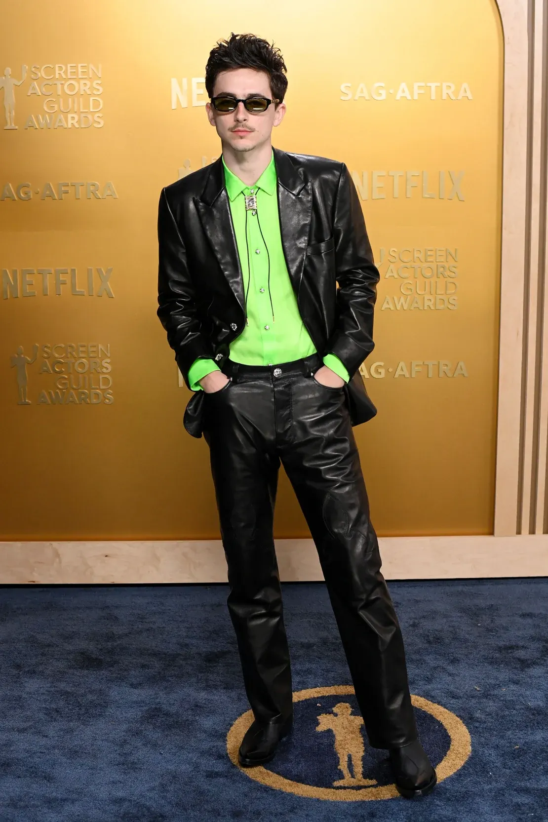Timothée Chalamet tại lễ trao giải SAG Awards 2025