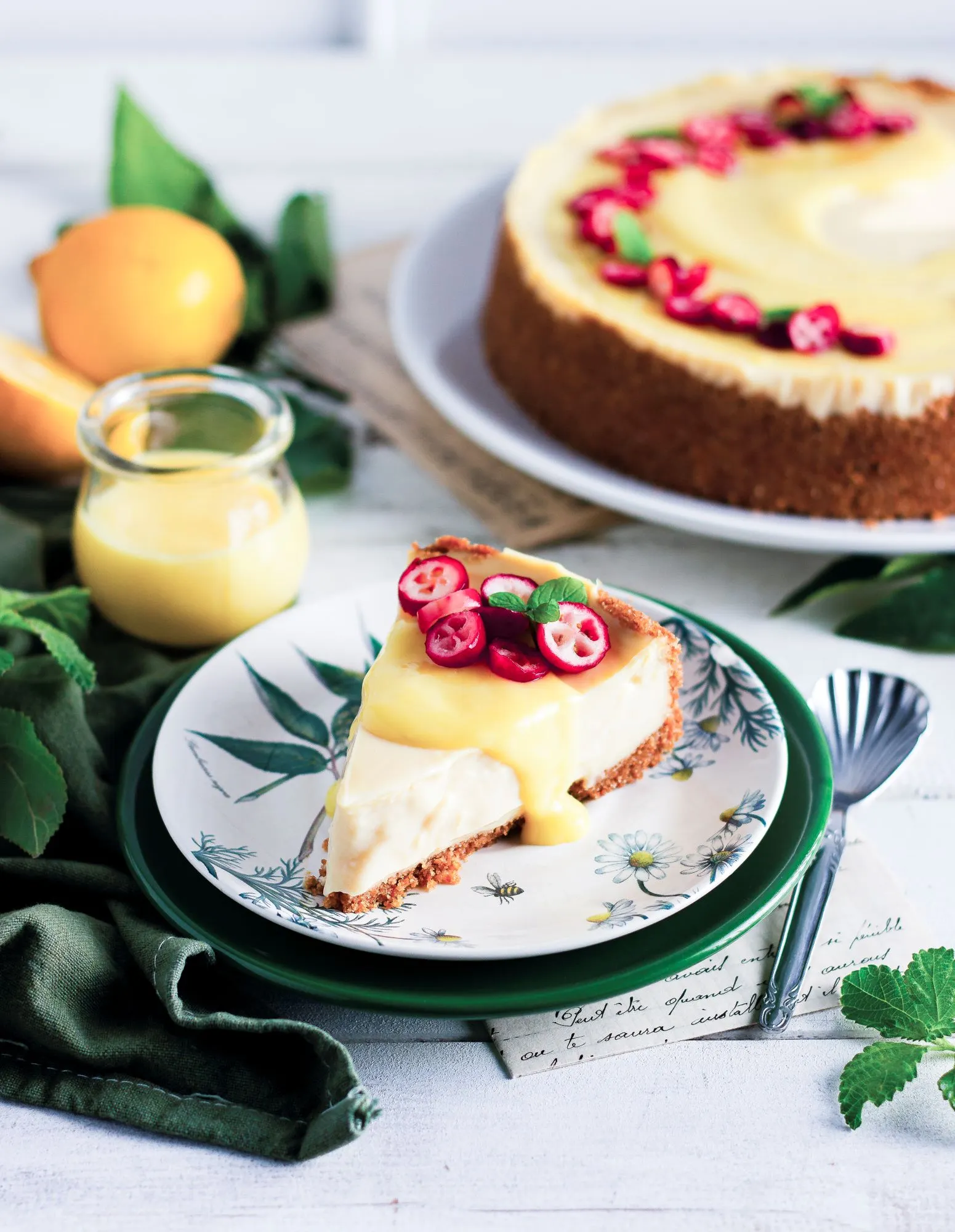 bánh phô mai mai chanh nguyên bản