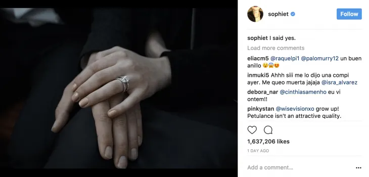 Joe Jonas và ngôi sao phim Game of Throne, Sophie Turner đính hôn - ELLE Việt Nam