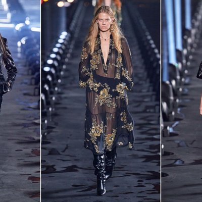 các thiết kế trong bộ sưu tập saint laurent xuân hè 2020