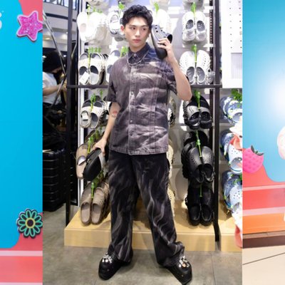 crocs thuỳ tiên grey d quỳnh anh shyn