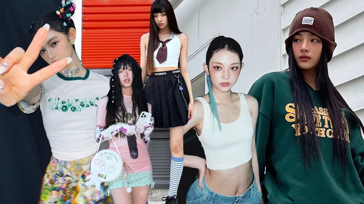 phong cách thời trang đời thường của newjeans