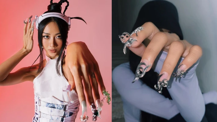 móng tay futuristic nails
