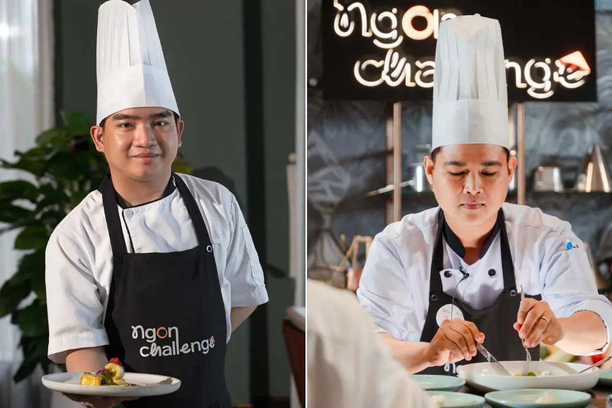 Ngon Master Ngô Văn Quy (trái) và Ngon Master Trần Văn Tài (phải) – hai người con của dải đất miền Trung, đã gây ấn tượng ẩm thực sâu sắc tại Ngon Challenge 2025 bằng chính câu chuyện và tài năng của mình.