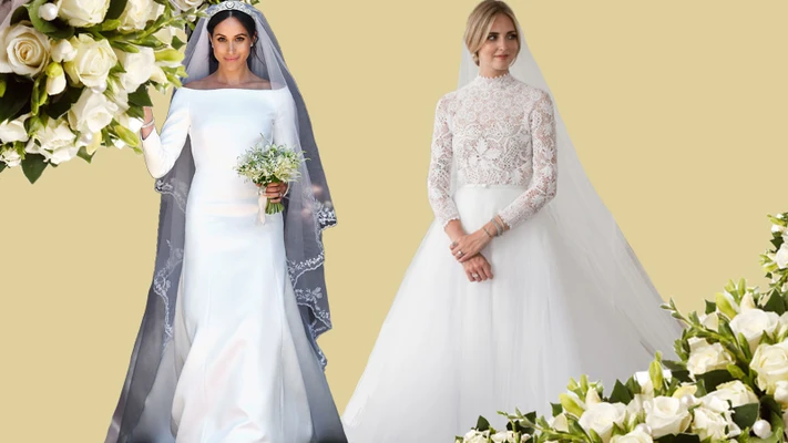Xu hướng thời trang cưới lấy cảm hứng từ váy cưới của Chiara Ferragni và Meghan Markle