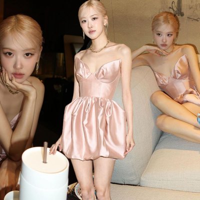 Đắm chìm trong mẫu váy hồng kẹo ngọt của Rosé (BLACKPINK) tại New York