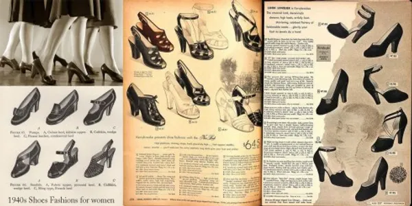 Catalogue mẫu giày của phụ nữ.