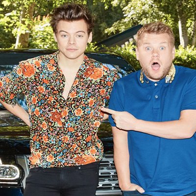 Harry Styles hoán đổi gu thời trang với danh hài James Corden