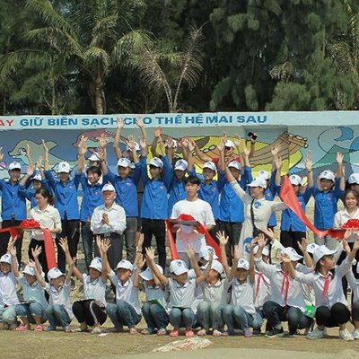 cắt băng khánh thành dự án