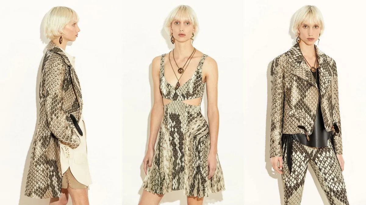 Roberto Cavalli thiết kế da rắn