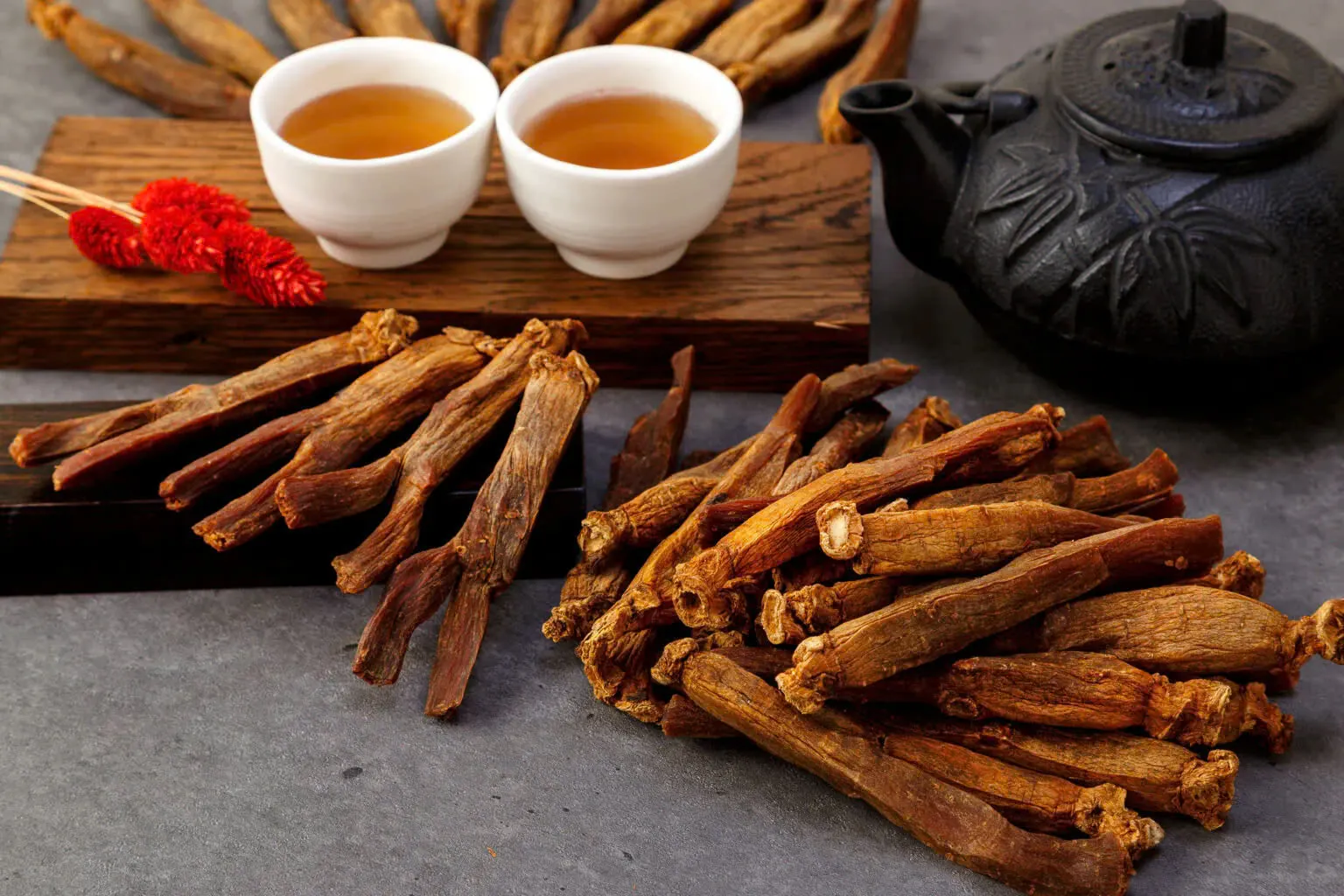 hồng sâm hàn quốc màu đỏ cam