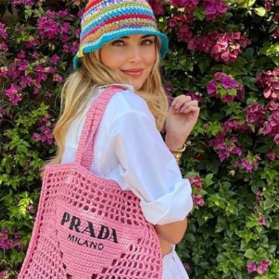 túi prada tote hồng