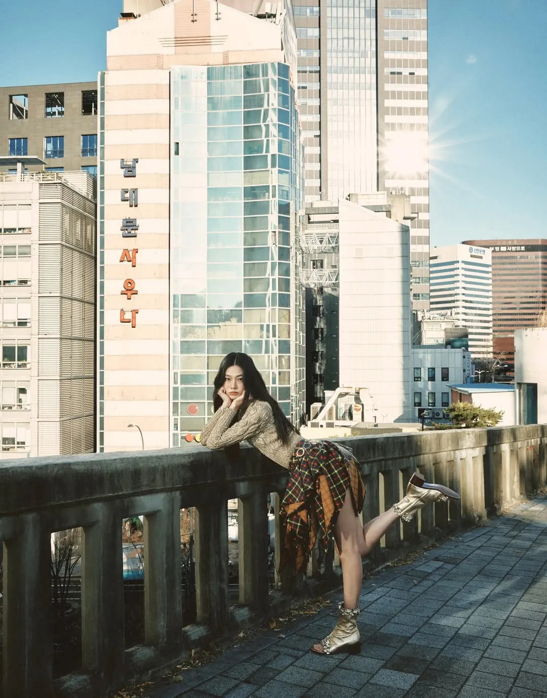 Chân váy hoạ tiết caro