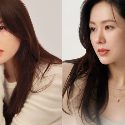 Son Ye Jin xõa tóc thẳng, trang điểm tông cam Hàn Quốc và chụp hình chân dung