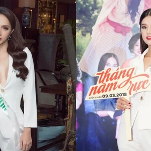 Cùng diện suit trắng: Hoàng Yến Chibi chững chạc, Hương Giang xẻ sâu táo bạo