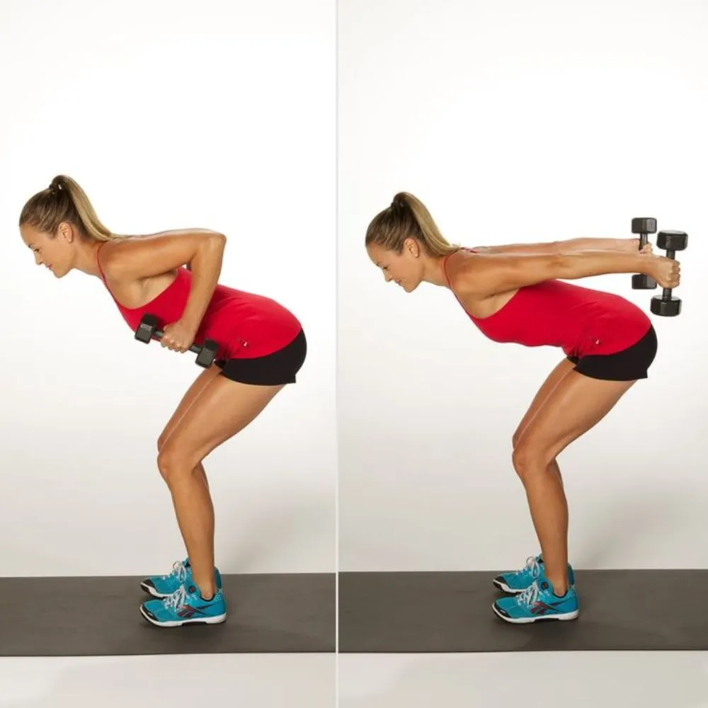 động tác Tricep Kickback giảm mỡ bắp tay